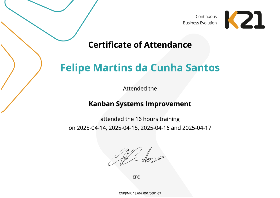 Certificado K21